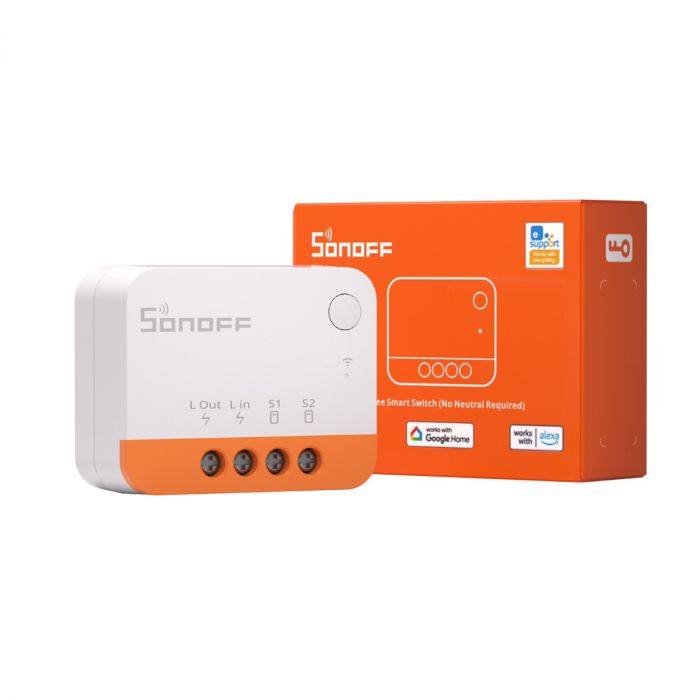SONOFF ZBMINI Extreme ZBMINIL2 超迷你型單火線(免中性線)1in/1out智慧開關(1個乾接點輸入/1個繼電器輸出)Zigbee版