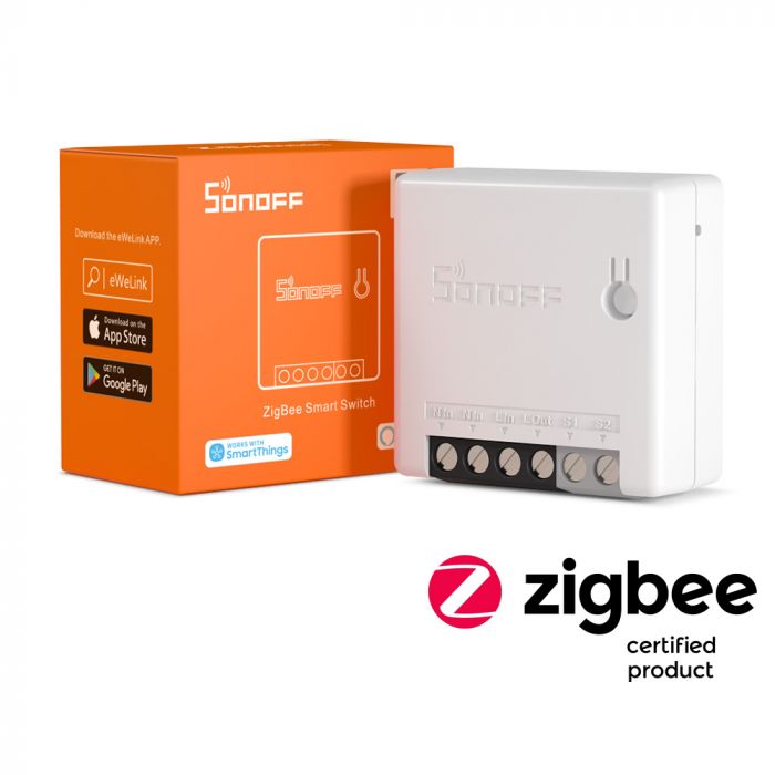SONOFF ZBMINI 迷你型1in/1out智慧開關(1個乾接點輸入、1個繼電器輸出)ZigBee版