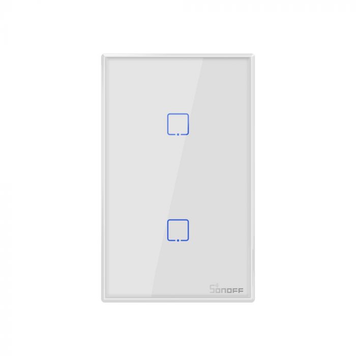 SONOFF TX系列 T2US1C/T2US2C/T2US3C 白色美規(1鍵/2鍵/3鍵)智慧牆壁開關WI-FI版、RF版