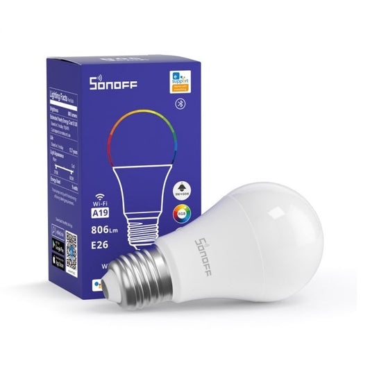 SONOFF B05-BL-A19 智慧LED燈泡Wi-Fi版、eWeLink-Remote版