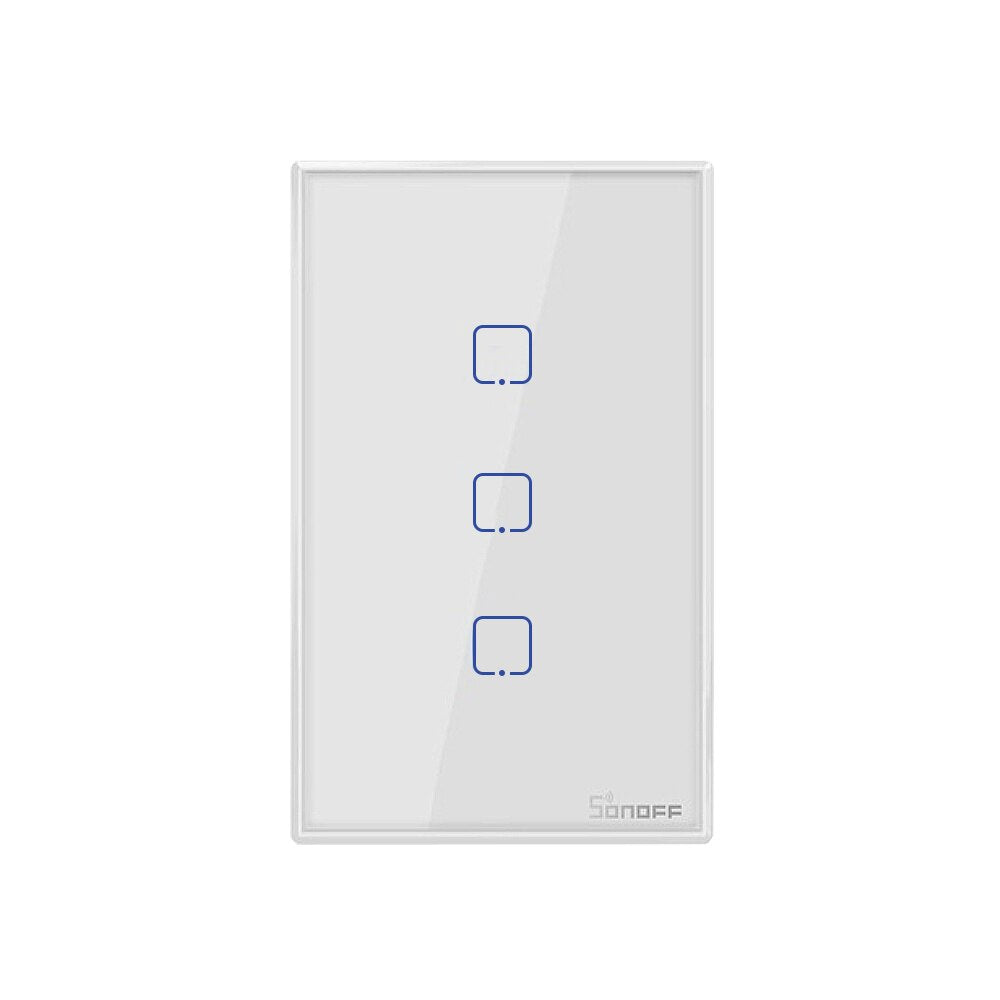 SONOFF T0US3C 美規牆壁型智慧開關WI-FI版三通道