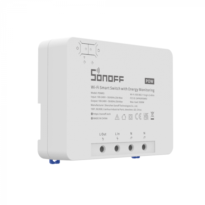 SONOFF POWR3 智慧電力監控25A含智慧開關WI-FI版