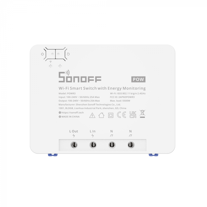 SONOFF POWR3 智慧電力監控25A含智慧開關WI-FI版