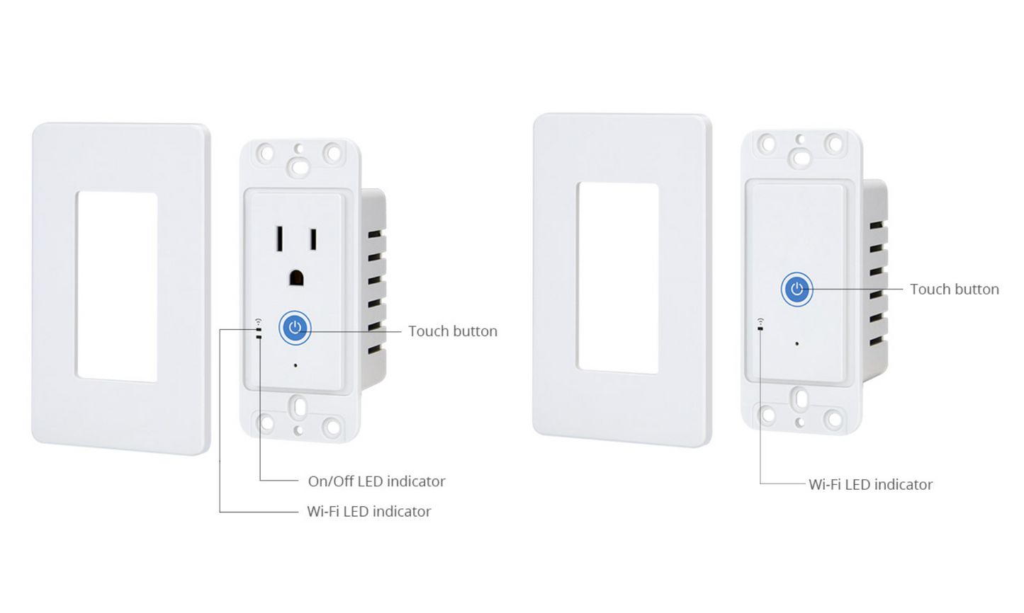 SONOFF IW100 美規牆壁型電力監控智慧插座WI-FI版