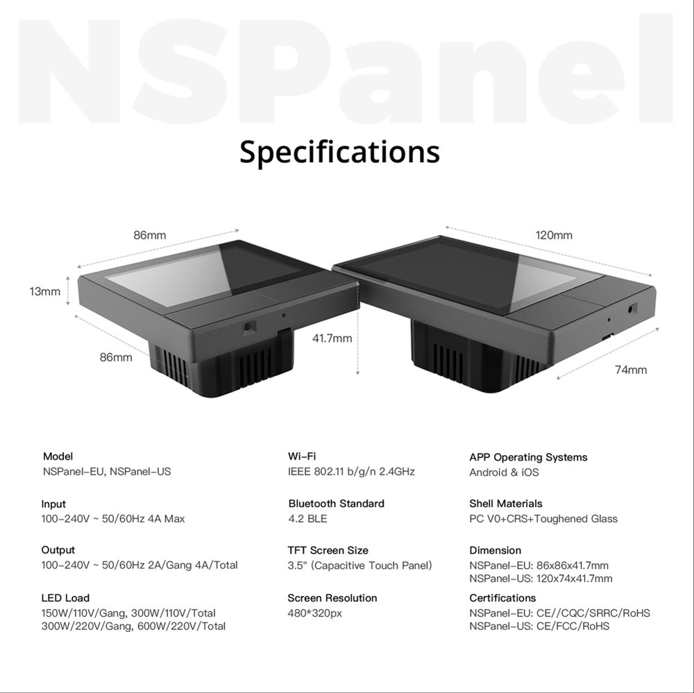 sonoff-nspanel 原廠示意圖